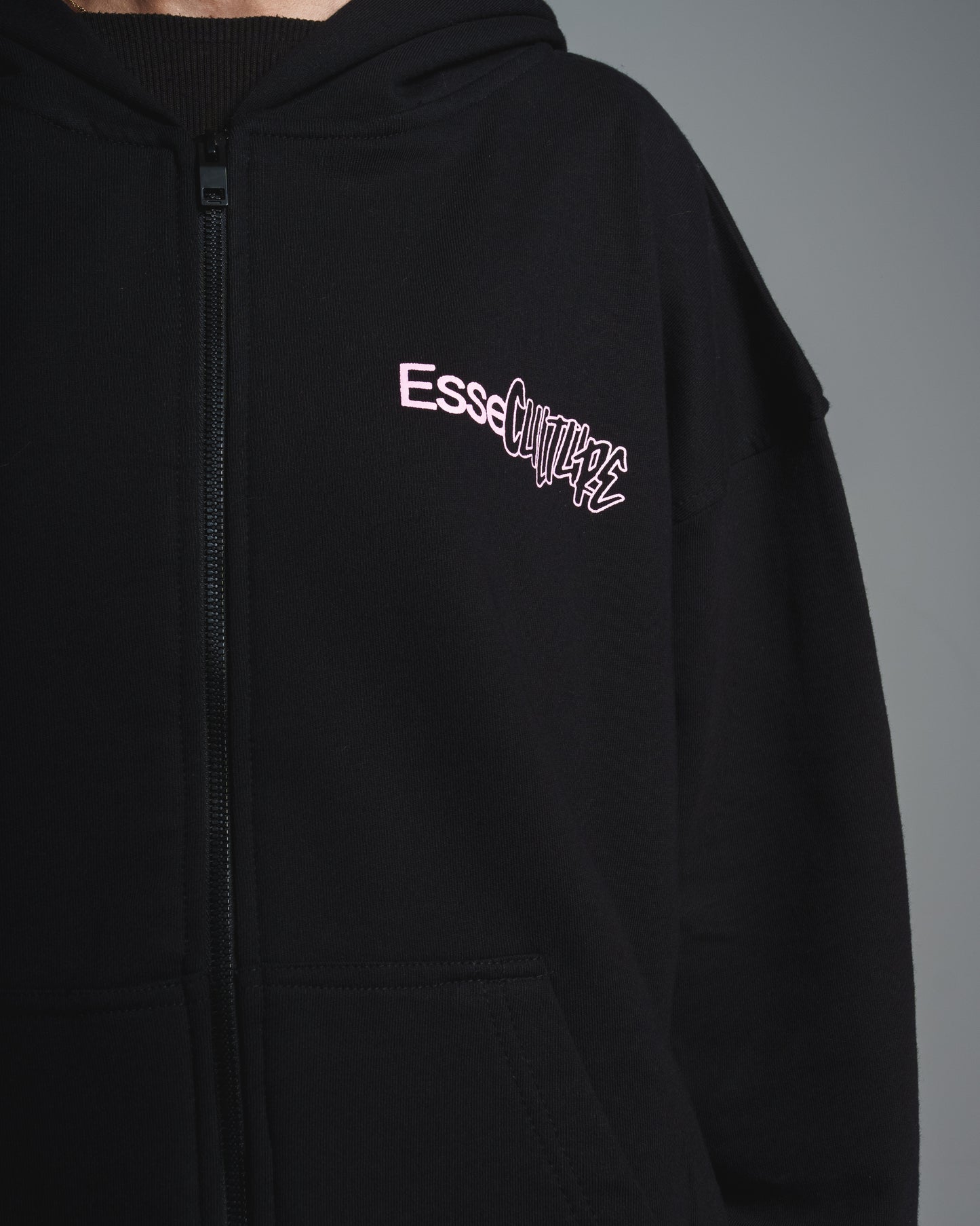 Esse Culture Candy Pink Zip Up Hoodie